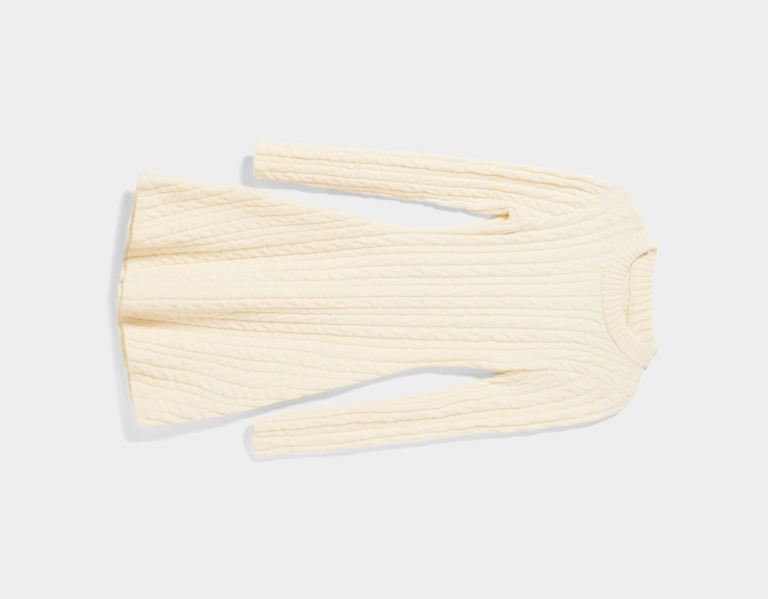 Saty Bershka Open-back Cable-knit Damske Krém | cUhlEEv2YEz